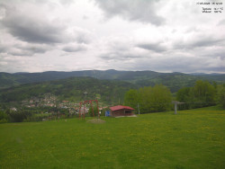 Pohled na Krkonoše