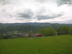 Pohled na Krkonoše