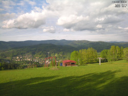 Pohled na Krkonoše