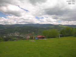 Pohled na Krkonoše