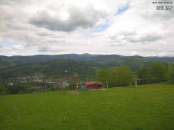 Pohled na Krkonoše