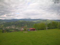 Pohled na Krkonoše