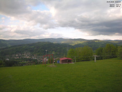 Pohled na Krkonoše