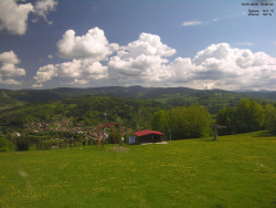 Pohled na Krkonoše
