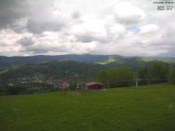 Pohled na Krkonoše