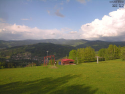 Pohled na Krkonoše