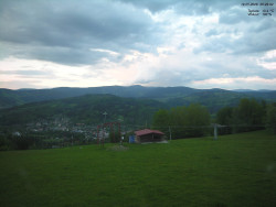 Pohled na Krkonoše