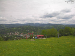 Pohled na Krkonoše