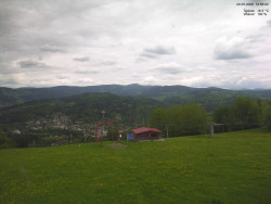 Pohled na Krkonoše