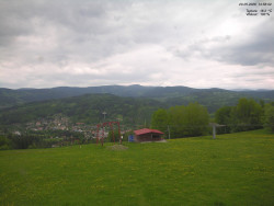 Pohled na Krkonoše
