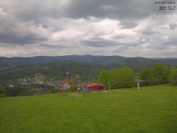Pohled na Krkonoše