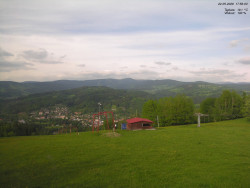 Pohled na Krkonoše