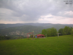 Pohled na Krkonoše