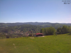 Pohled na Krkonoše