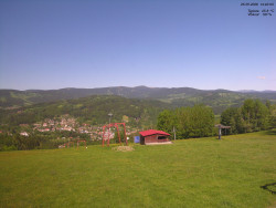 Pohled na Krkonoše