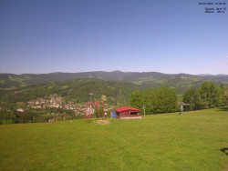 Pohled na Krkonoše