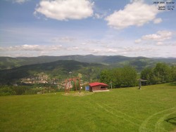 Pohled na Krkonoše