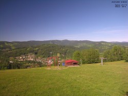Pohled na Krkonoše