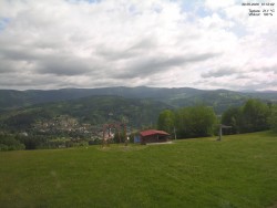 Pohled na Krkonoše
