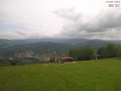 Pohled na Krkonoše