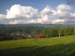 Pohled na Krkonoše