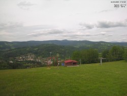 Pohled na Krkonoše