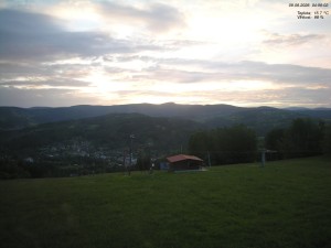 Skiareál Kamenec - Jablonec nad Jizerou - Pohled na Krkonoše - 9.6.2026 v 05:00 Skiareál Kamenec - Jablonec nad Jizerou - Pohled na Krkonoše - 9.6.2026 v 05:00
