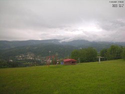 Pohled na Krkonoše