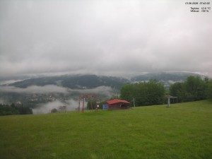 Skiareál Kamenec - Jablonec nad Jizerou - Pohled na Krkonoše - 13.6.2026 v 07:45 Skiareál Kamenec - Jablonec nad Jizerou - Pohled na Krkonoše - 13.6.2026 v 07:45
