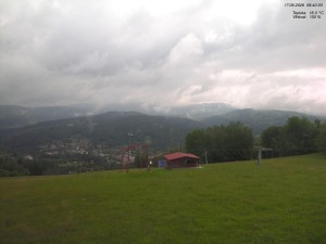 Skigebiet Kamenec – Jablonec nad Jizerou - Blick auf das Riesengebirge - 17.6.2026 v 08:45 Skigebiet Kamenec – Jablonec nad Jizerou - Blick auf das Riesengebirge - 17.6.2026 v 08:45