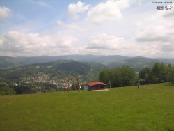 Pohled na Krkonoše