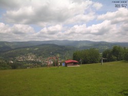 View of the Krkonoše Mountains