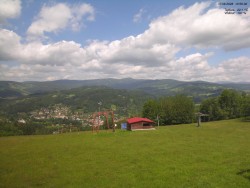 View of the Krkonoše Mountains