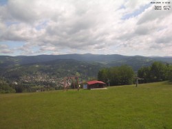 Pohled na Krkonoše