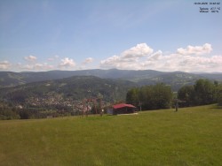 Pohled na Krkonoše