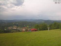 Pohled na Krkonoše
