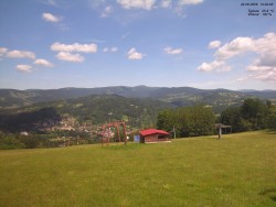 Pohled na Krkonoše
