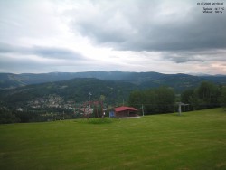 Pohled na Krkonoše