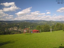 View of the Krkonoše Mountains