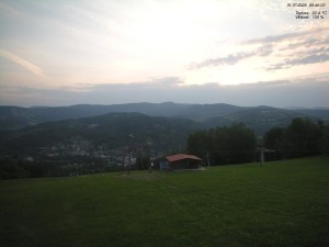 Skiareál Kamenec - Jablonec nad Jizerou - Pohled na Krkonoše - 31.7.2026 v 05:45 Skiareál Kamenec - Jablonec nad Jizerou - Pohled na Krkonoše - 31.7.2026 v 05:45