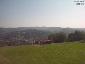 Skiareál Kamenec - Jablonec nad Jizerou - Pohled na Krkonoše - 31.7.2026 v 09:45 Skiareál Kamenec - Jablonec nad Jizerou - Pohled na Krkonoše - 31.7.2026 v 09:45