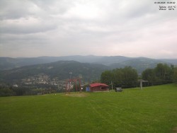 View of the Krkonoše Mountains