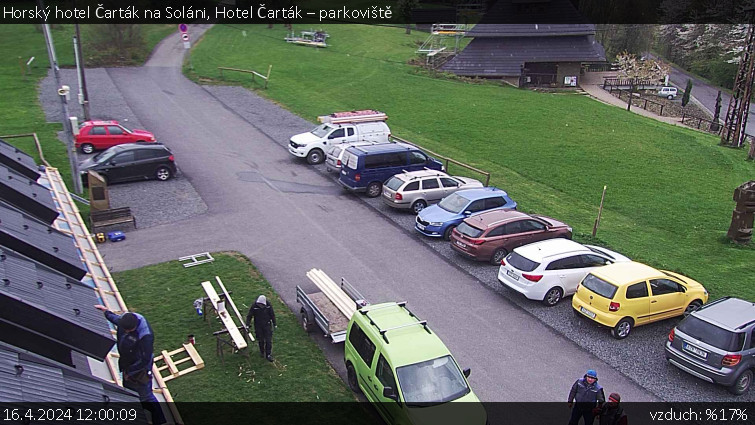 Horský hotel Čarták na Soláni - Hotel Čarták – parkoviště - 16.4.2024 v 12:00 Horský hotel Čarták na Soláni - Hotel Čarták – parkoviště - 16.4.2024 v 12:00