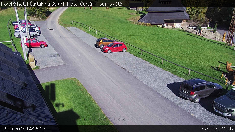 Horský hotel Čarták na Soláni - Hotel Čarták – parkoviště - 13.10.2025 v 14:35 Horský hotel Čarták na Soláni - Hotel Čarták – parkoviště - 13.10.2025 v 14:35