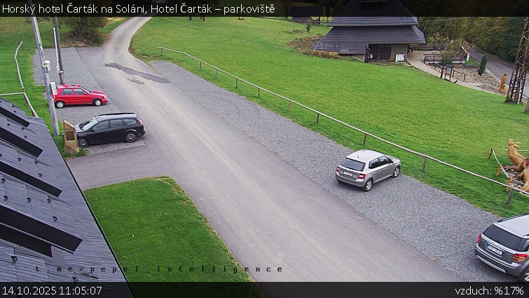 Horský hotel Čarták na Soláni - Hotel Čarták – parkoviště - 14.10.2025 v 11:05 Horský hotel Čarták na Soláni - Hotel Čarták – parkoviště - 14.10.2025 v 11:05