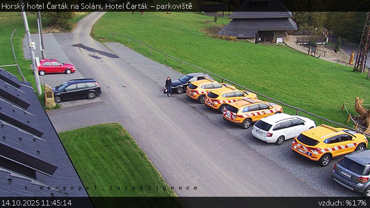 Horský hotel Čarták na Soláni - Hotel Čarták – parkoviště - 14.10.2025 v 11:45 Horský hotel Čarták na Soláni - Hotel Čarták – parkoviště - 14.10.2025 v 11:45