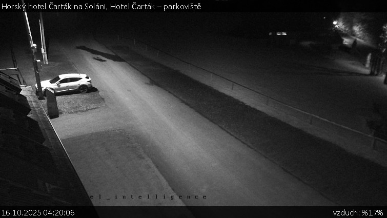 Horský hotel Čarták na Soláni - Hotel Čarták – parkoviště - 16.10.2025 v 04:20 Horský hotel Čarták na Soláni - Hotel Čarták – parkoviště - 16.10.2025 v 04:20