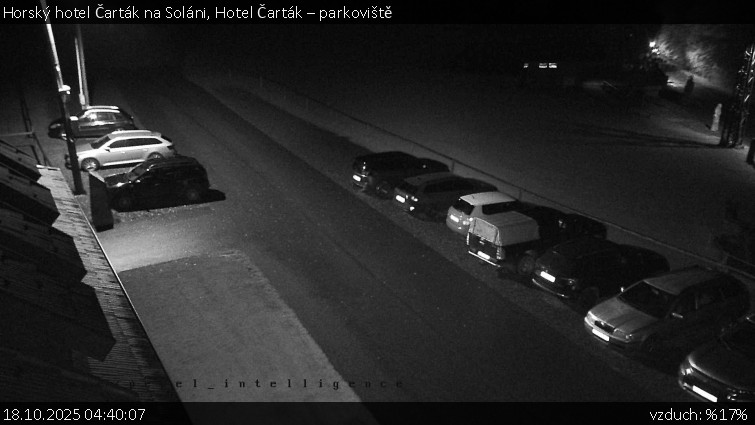 Horský hotel Čarták na Soláni - Hotel Čarták – parkoviště - 18.10.2025 v 04:40 Horský hotel Čarták na Soláni - Hotel Čarták – parkoviště - 18.10.2025 v 04:40