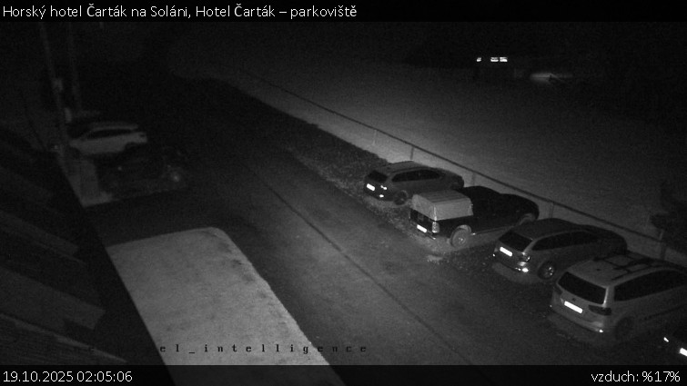 Horský hotel Čarták na Soláni - Hotel Čarták – parkoviště - 19.10.2025 v 02:05 Horský hotel Čarták na Soláni - Hotel Čarták – parkoviště - 19.10.2025 v 02:05