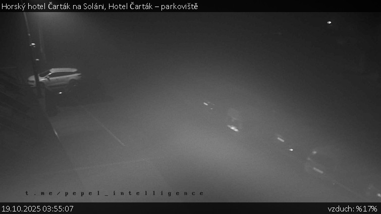 Horský hotel Čarták na Soláni - Hotel Čarták – parkoviště - 19.10.2025 v 03:55 Horský hotel Čarták na Soláni - Hotel Čarták – parkoviště - 19.10.2025 v 03:55
